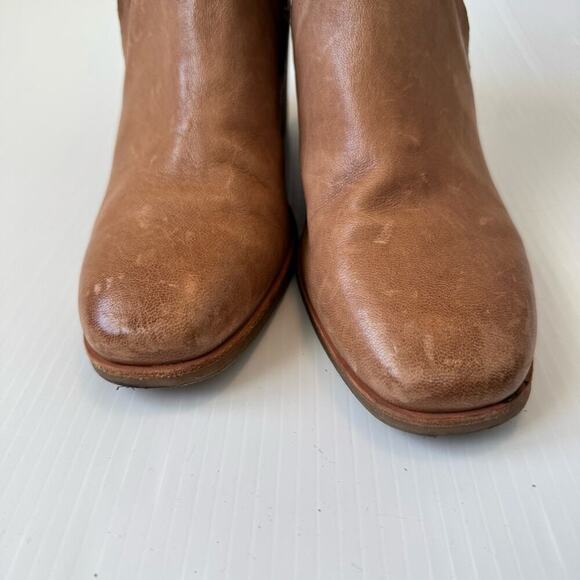 Sofft Chantey light brown stacked heeled boots size 10 women’s side zip closure - Picture 3 of 13
